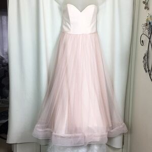 Allure Bridals Bridesmaids Strapless Dress. S 18.